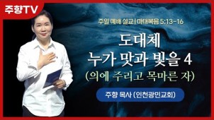 도대체 누가 맛과 빛을 4 (의에 주리고 목마른 자) / 23-07-02